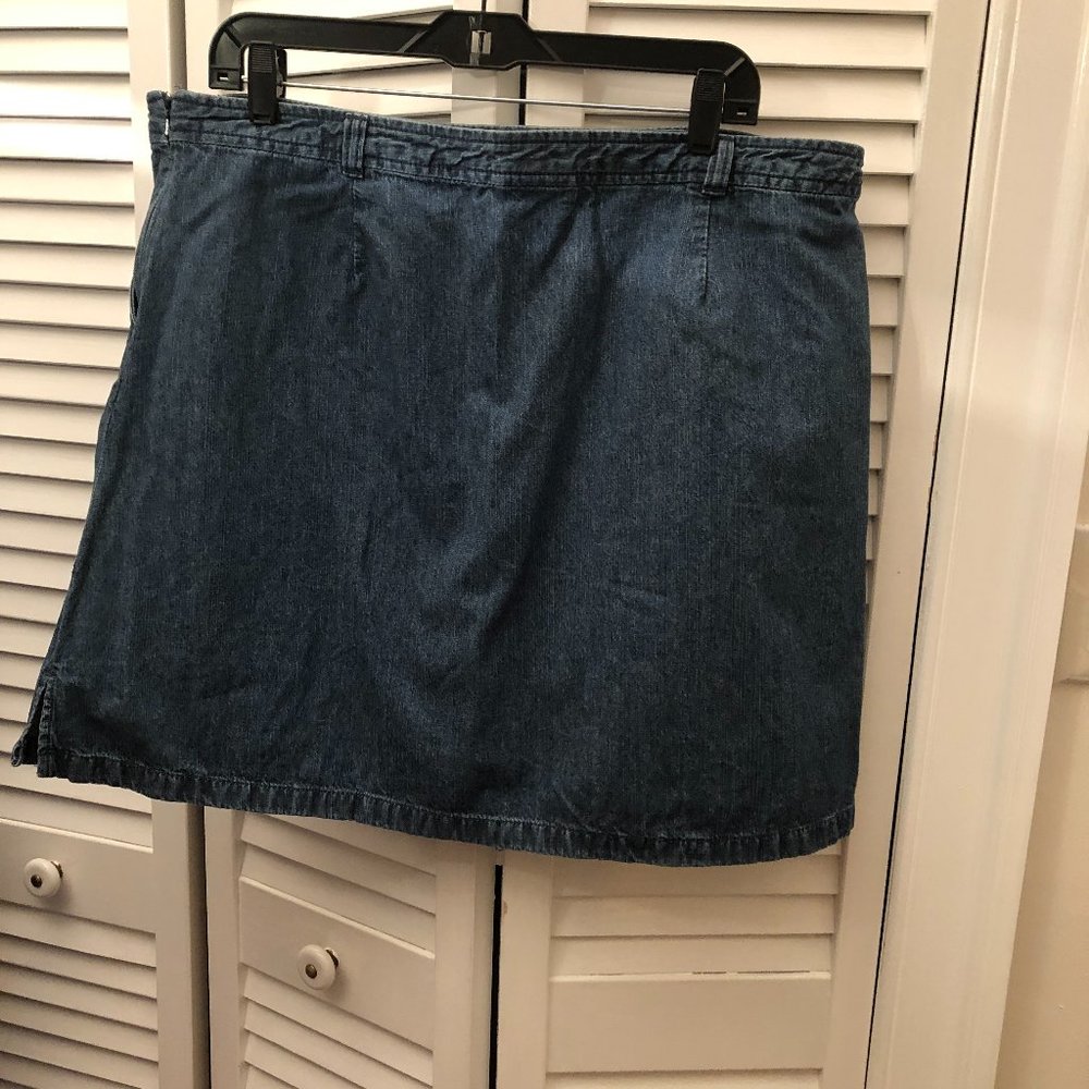Classic Elements Jeans Skort, Two Side Pockets, S… - image 2